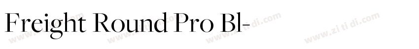 Freight Round Pro Bl字体转换